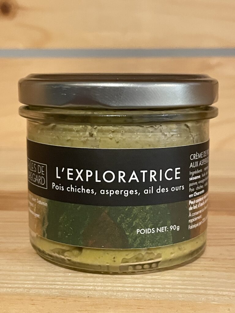 Houmous l'exploratrice à l'ail noir