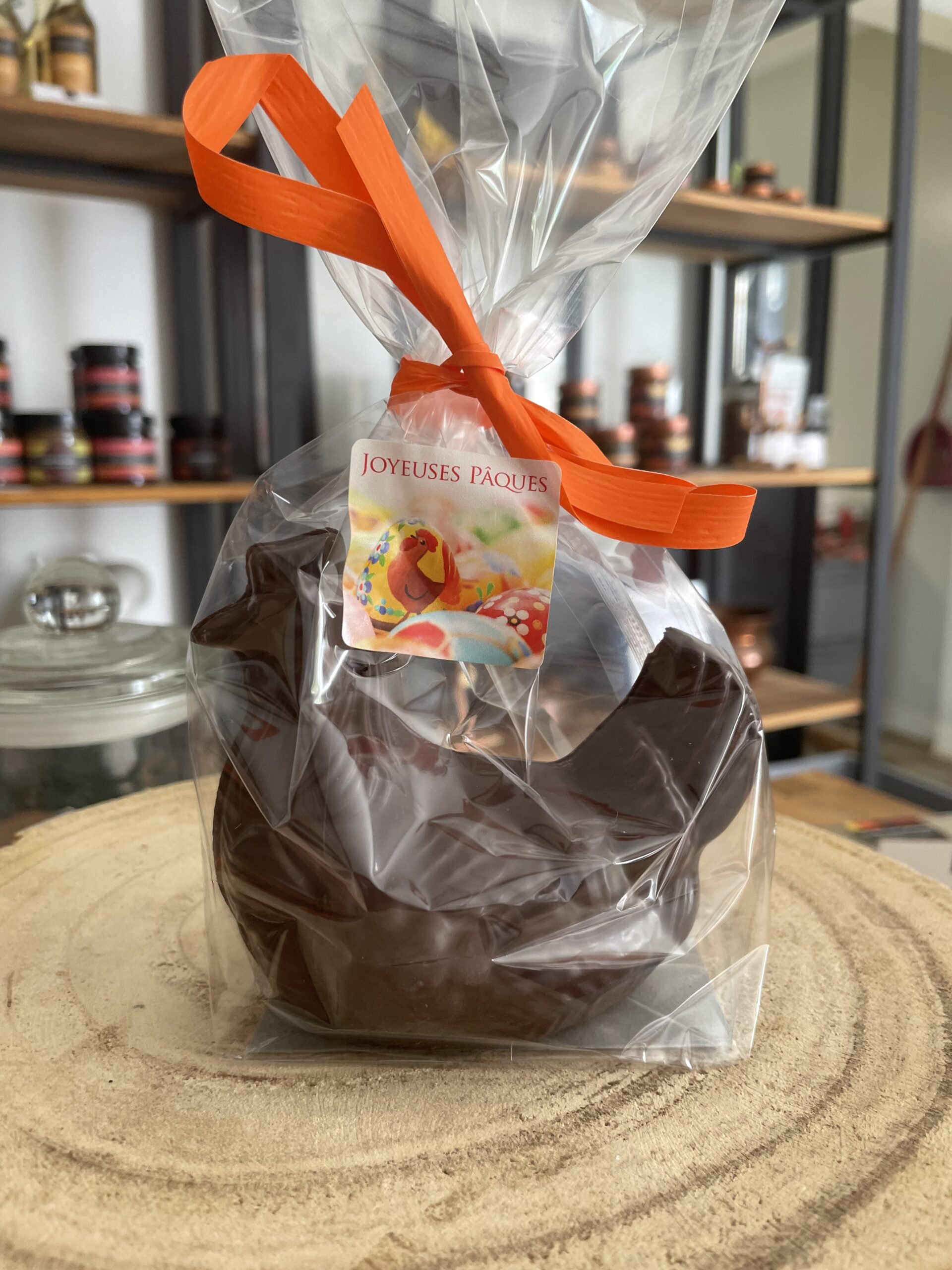 Poule de Pâques en chocolat
